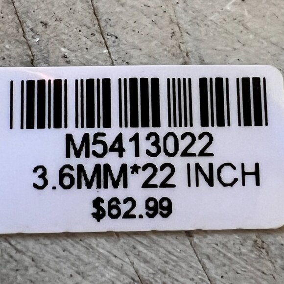 Primus Yellow Gold Plated Figaro Chain Necklace 22" Long, 3.6mm Wide - Picture 8 of 8